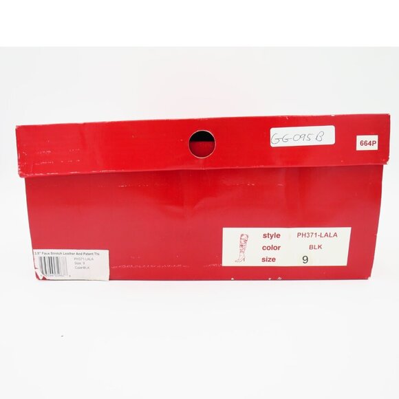 Penthouse Shoes by Elie Lala Faux Stretch Leather & Patent Thigh High Boots 9 - Picture 7 of 8